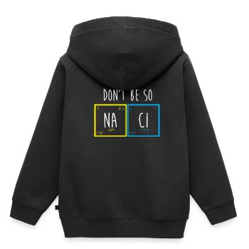 Tableau périodique - Sweat Premium à capuche enfant bio - noir - Dos - AI Model Kid Male (0cm)
