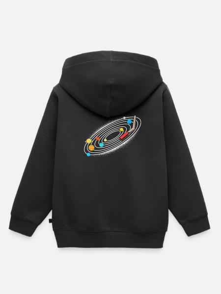 Universum Sonnensystem - Kinder Premium Organic Hoodie - Schwarz