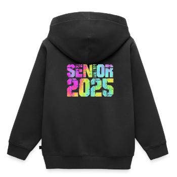Classe de 2025 - Sweat Premium à capuche enfant bio - noir - Dos - AI Model Kid Male (0cm)