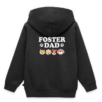 Hund Rettung Tierrechte Tierrettung Tierheim - Kinder Premium Organic Hoodie - Schwarz - Hinten - AI Model Kid Male (0cm)