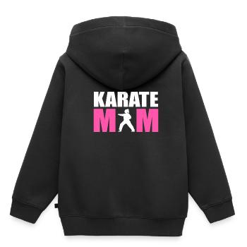Karate Selbstverteidigung Kampfsport - Kinder Premium Organic Hoodie - Schwarz - Hinten - AI Model Kid Male (0cm)