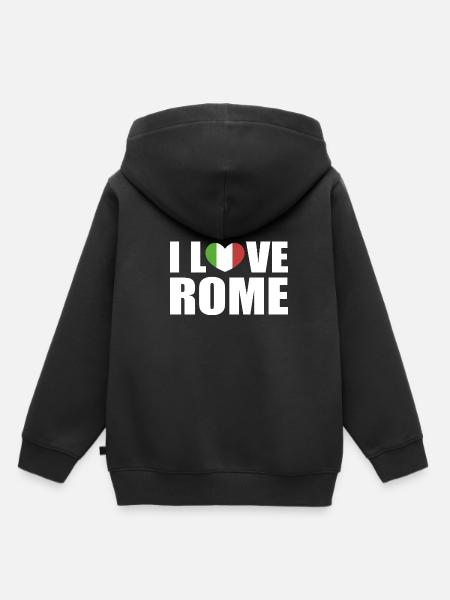 Italien Rom - Kinder Premium Organic Hoodie - Schwarz