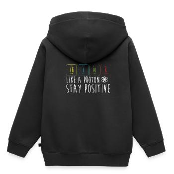 Tableau périodique - Sweat Premium à capuche enfant bio - noir - Dos - AI Model Kid Male (0cm)