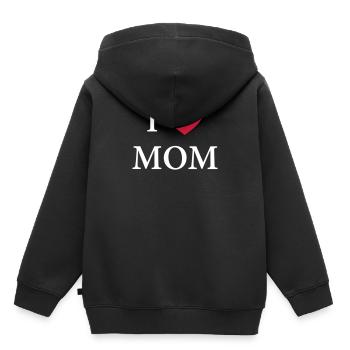 J'AIME PAPA - COEUR - Sweat Premium à capuche enfant bio - noir - Dos - AI Model Kid Male (0cm)