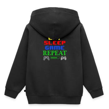 Gamer - Kids Premium Organic Hoodie - black - Back - AI Model Kid Male (0cm)
