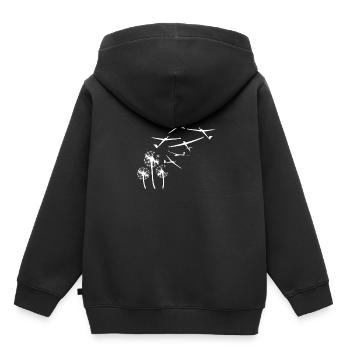 Segelflugzeug - Kinder Premium Organic Hoodie - Schwarz - Hinten - AI Model Kid Male (0cm)