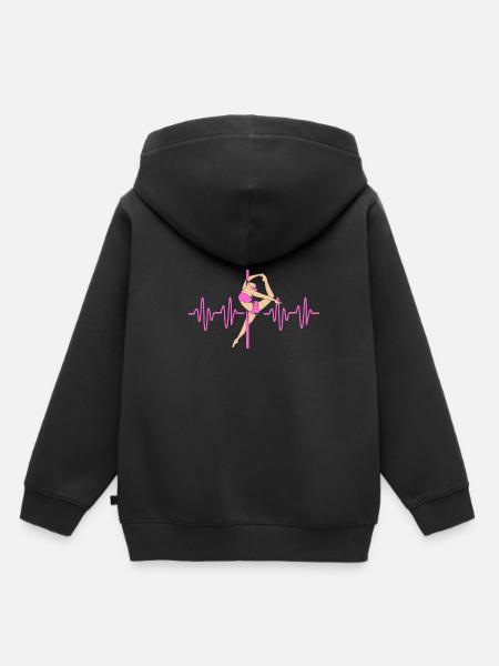 Pole Dance - Kinder Premium Organic Hoodie - Schwarz