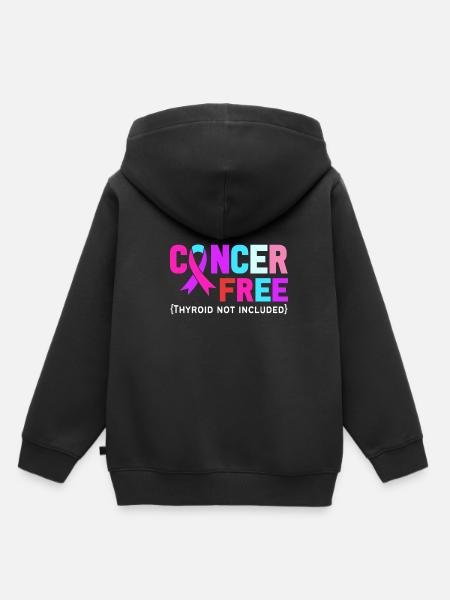 Schilddrüsenkrebs Krebs Schilddrüse - Kinder Premium Organic Hoodie - Schwarz