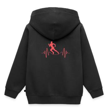 Marathon Marathon Runner - Kids Premium Organic Hoodie - black - Back - AI Model Kid Male (0cm)