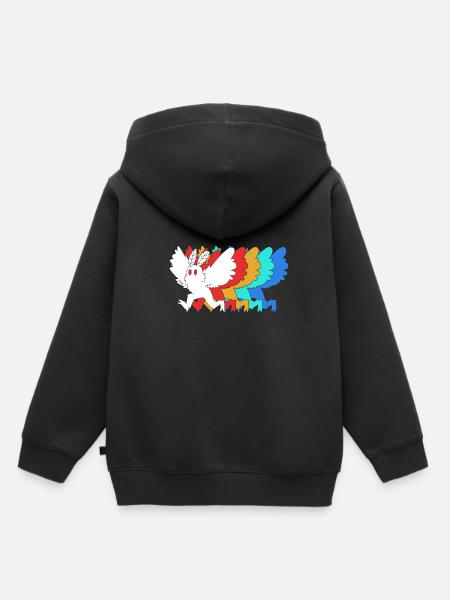 Mottenmann - Kinder Premium Organic Hoodie - Schwarz