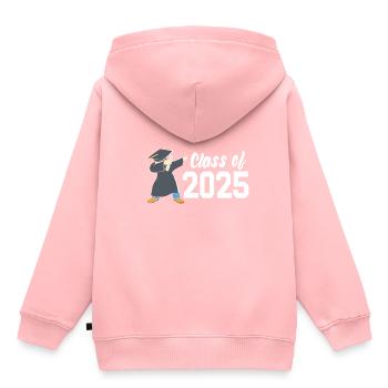 Classe de 2025 Abitur Abiturient Abitur 2025 - Sweat Premium à capuche enfant bio - rose - Dos - AI Model Kid Female (0cm)