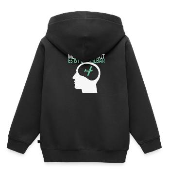 Unheilbar modellflug modellflieger pilot - Kinder Premium Organic Hoodie - Schwarz - Hinten - AI Model Kid Male (0cm)