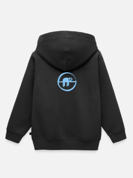 Faultier - Sloth - Kinder Premium Organic Hoodie - Schwarz