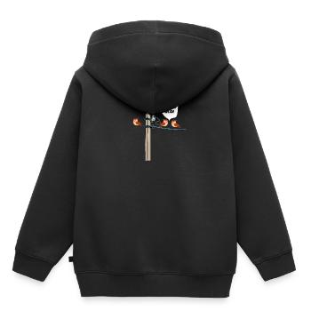 Vögel Spruch Lustig Der Hat WLAN Vogel Spatzen - Kinder Premium Organic Hoodie - Schwarz - Hinten - AI Model Kid Male (0cm)