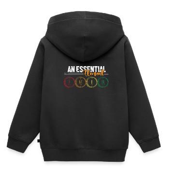 Tableau périodique - Sweat Premium à capuche enfant bio - noir - Dos - AI Model Kid Male (0cm)