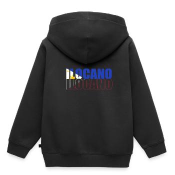Philippinisch Philippinen - Kinder Premium Organic Hoodie - Schwarz - Hinten - AI Model Kid Male (0cm)