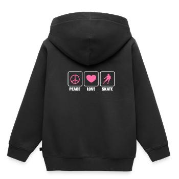 Rollschuhlaufen Rollschuhe Inline-Skates - Kinder Premium Organic Hoodie - Schwarz - Hinten - AI Model Kid Male (0cm)