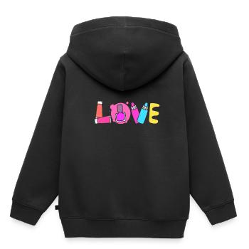 Kosmetikerin - Kinder Premium Organic Hoodie - Schwarz - Hinten - AI Model Kid Male (0cm)