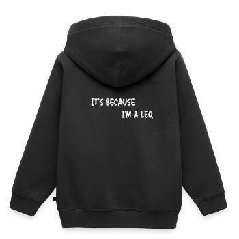 Sternzeichen Löwe - Kinder Premium Organic Hoodie - Schwarz - Hinten - AI Model Kid Male (0cm)