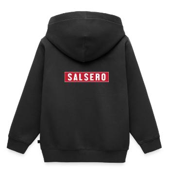 Danseuse de salsa Danseuse - Sweat Premium à capuche enfant bio - noir - Dos - AI Model Kid Male (0cm)
