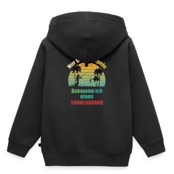 Lustiger Angler Spass Angeln Team Design für Sonne - Kinder Premium Organic Hoodie - Schwarz - Hinten - AI Model Kid Male (0cm)