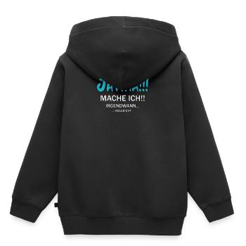 Humorvolle Spruch-Design Für Lustige Anlässe - Kinder Premium Organic Hoodie - Schwarz - Hinten - AI Model Kid Male (0cm)