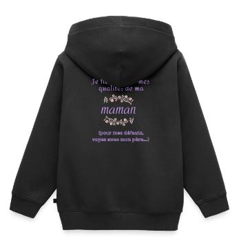 Heredity humor - Kids Premium Organic Hoodie - black - Back - AI Model Kid Male (0cm)