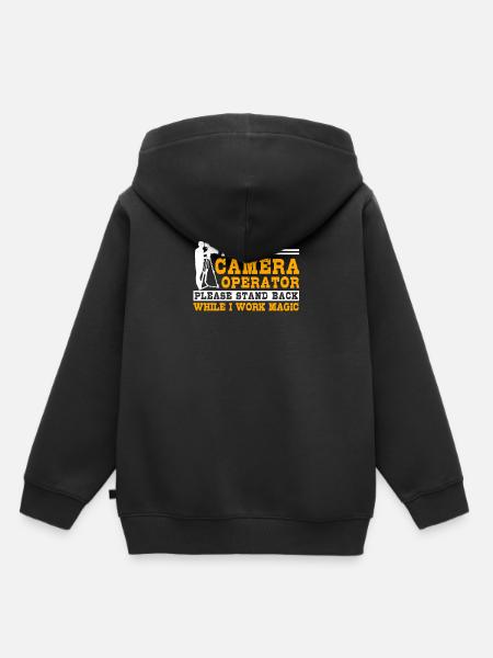Kameramann - Kinder Premium Organic Hoodie - Schwarz