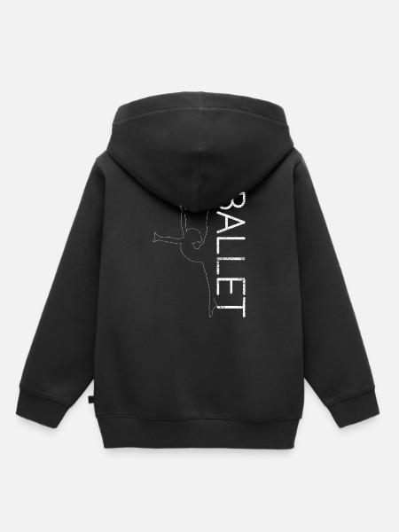 Ballett - Kinder Premium Organic Hoodie - Schwarz