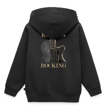 Electric guitar - Kids Premium Organic Hoodie - black - Back - AI Model Kid Male (0cm)