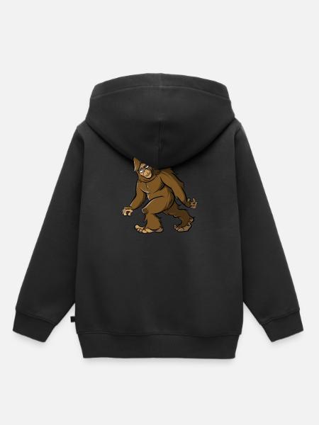 Bigfoot - Kinder Premium Organic Hoodie - Schwarz