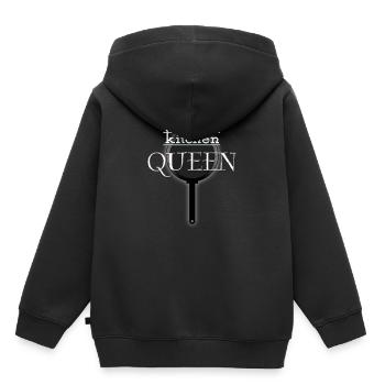 kitchen QUEEN - Kids Premium Organic Hoodie - black - Back - AI Model Kid Male (0cm)