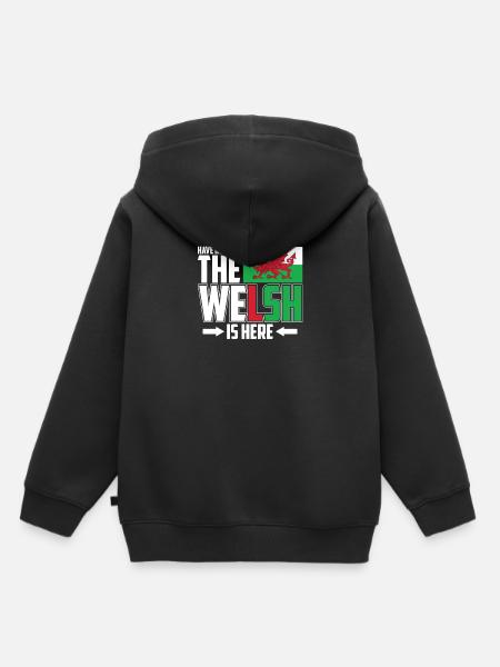 Wales - Kinder Premium Organic Hoodie - Schwarz