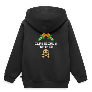 Gaming Gamer Spielkonsole Konsole Retro Geschenk - Kids Premium Organic Hoodie - black - Back - AI Model Kid Male (0cm)
