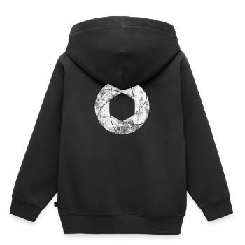 Camera Lens Camera Lens Photographer - Kids Premium Organic Hoodie - black - Back - AI Model Kid Male (0cm)