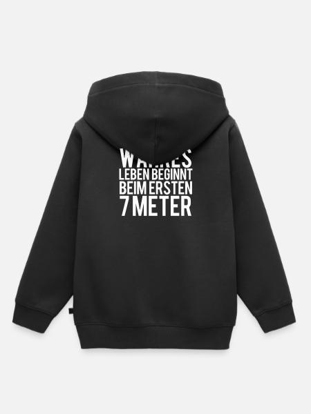 Handball - Kinder Premium Organic Hoodie - Schwarz