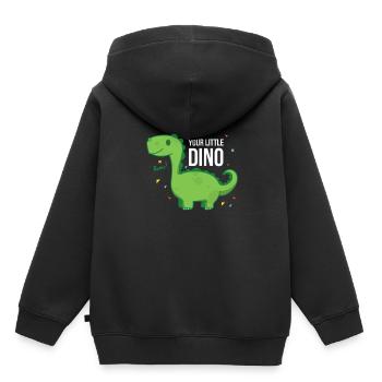Dino Gift Idea - Your little Dino - Kids Premium Organic Hoodie - black - Back - AI Model Kid Male (0cm)