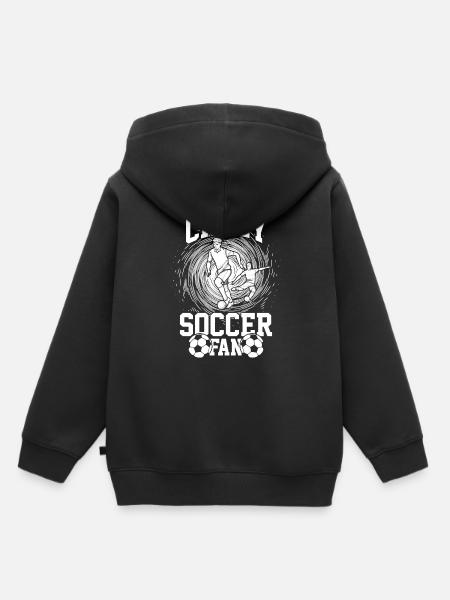 Football fan club - Sweat Premium à capuche enfant bio - noir