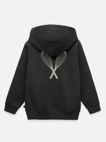Schneebesen Koch Geschenkidee - Kinder Premium Organic Hoodie - Schwarz