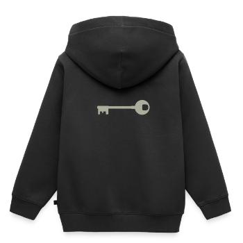 key - Kids Premium Organic Hoodie - black - Back - AI Model Kid Male (0cm)