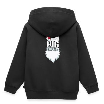 Big Bro Weihnachten Big Bro Christmas - Kinder Premium Organic Hoodie - Schwarz - Hinten - AI Model Kid Male (0cm)