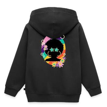 Soul of Disco 2 - Sweat Premium à capuche enfant bio - noir - Dos - AI Model Kid Male (0cm)