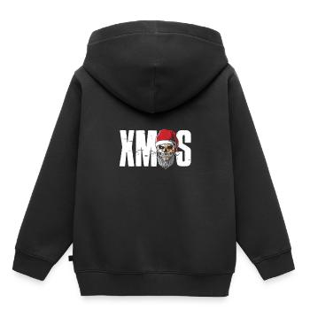 Anti Christmas, Geschenk, Weihnachten - Kinder Premium Organic Hoodie - Schwarz - Hinten - AI Model Kid Male (0cm)