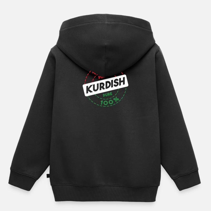 Kurdistan - Kinder Premium Organic Hoodie - Schwarz