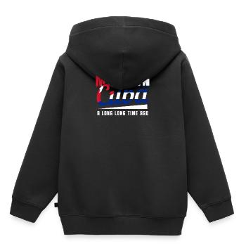 Cuba - Sweat Premium à capuche enfant bio - noir - Dos - AI Model Kid Male (0cm)