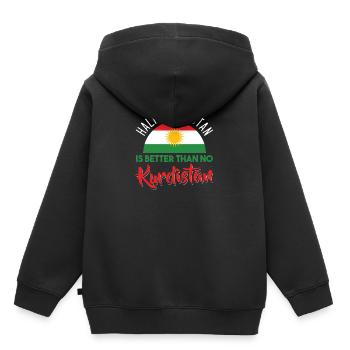 Kurdistan - Sweat Premium à capuche enfant bio - noir - Dos - AI Model Kid Male (0cm)