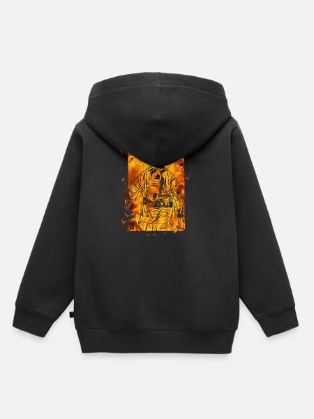 Feuerwehrmann - Kinder Premium Organic Hoodie - Schwarz