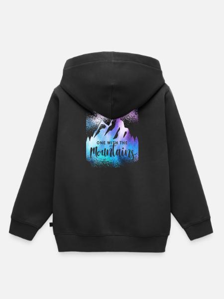 Bergsteigen - Kinder Premium Organic Hoodie - Schwarz