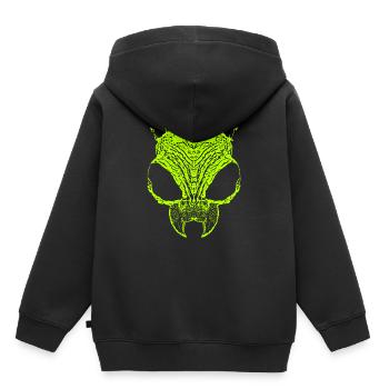 Insekt - Kinder Premium Organic Hoodie - Schwarz - Hinten - AI Model Kid Male (0cm)