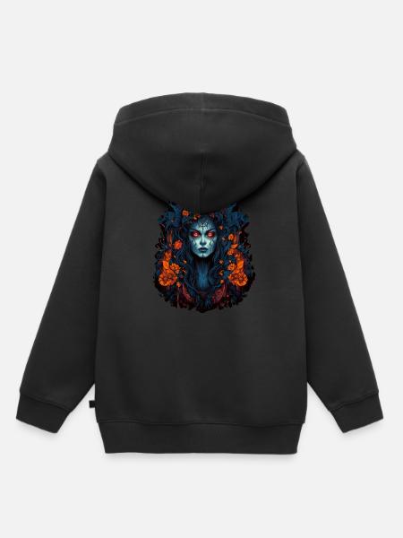Gothic Vampir Queen - Kinder Premium Organic Hoodie - Schwarz
